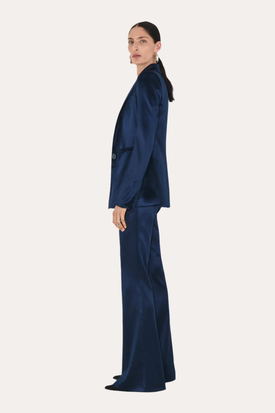 Galvan London Sculpted Jacket, Blue Moon, Blazer