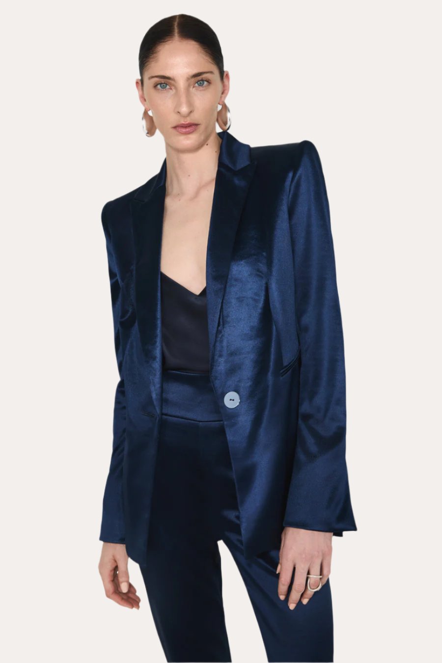 Galvan London Sculpted Jacket, Blue Moon, Blazer