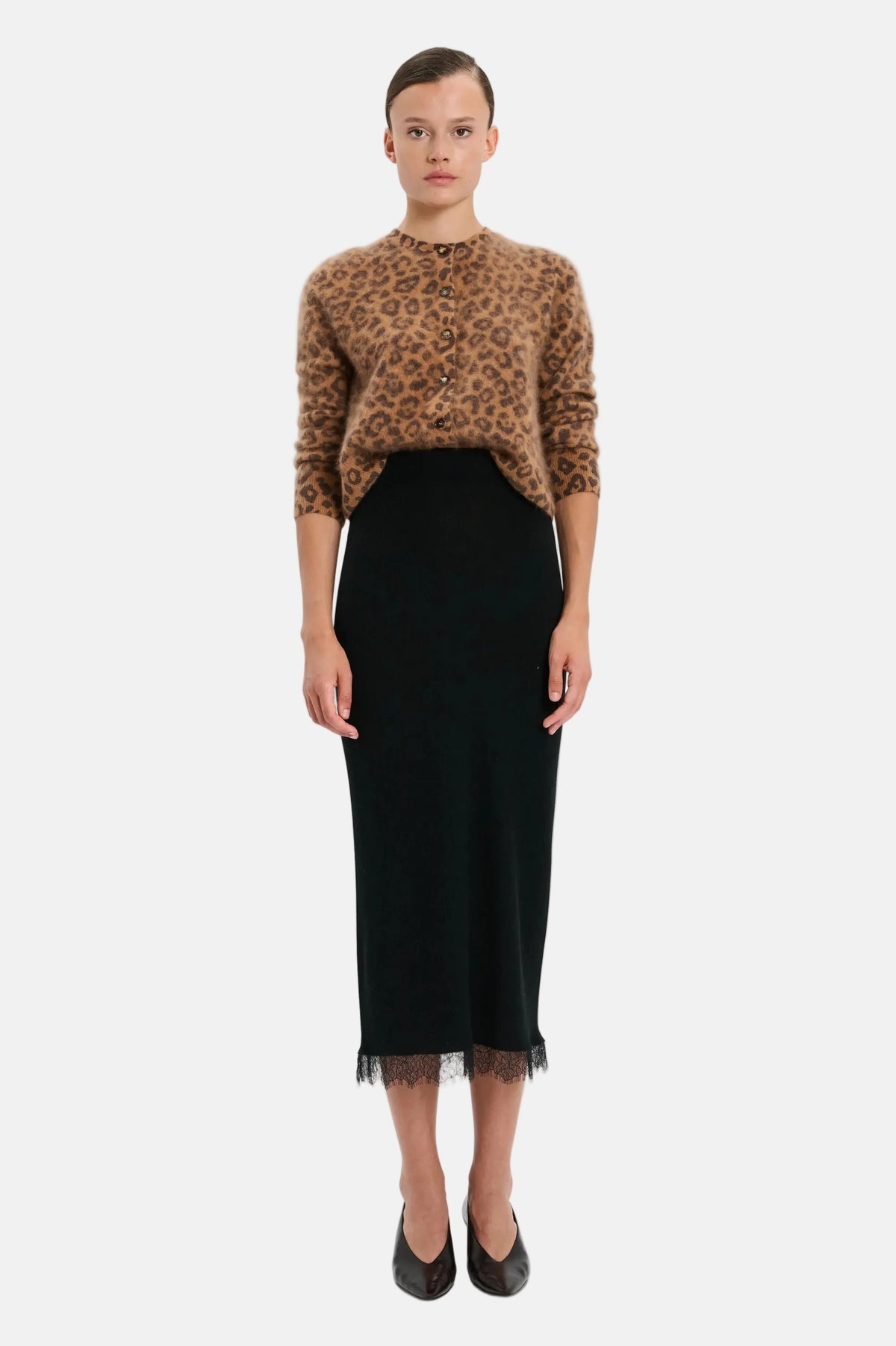 Arch4 Blackwood Cardigan in Leopard