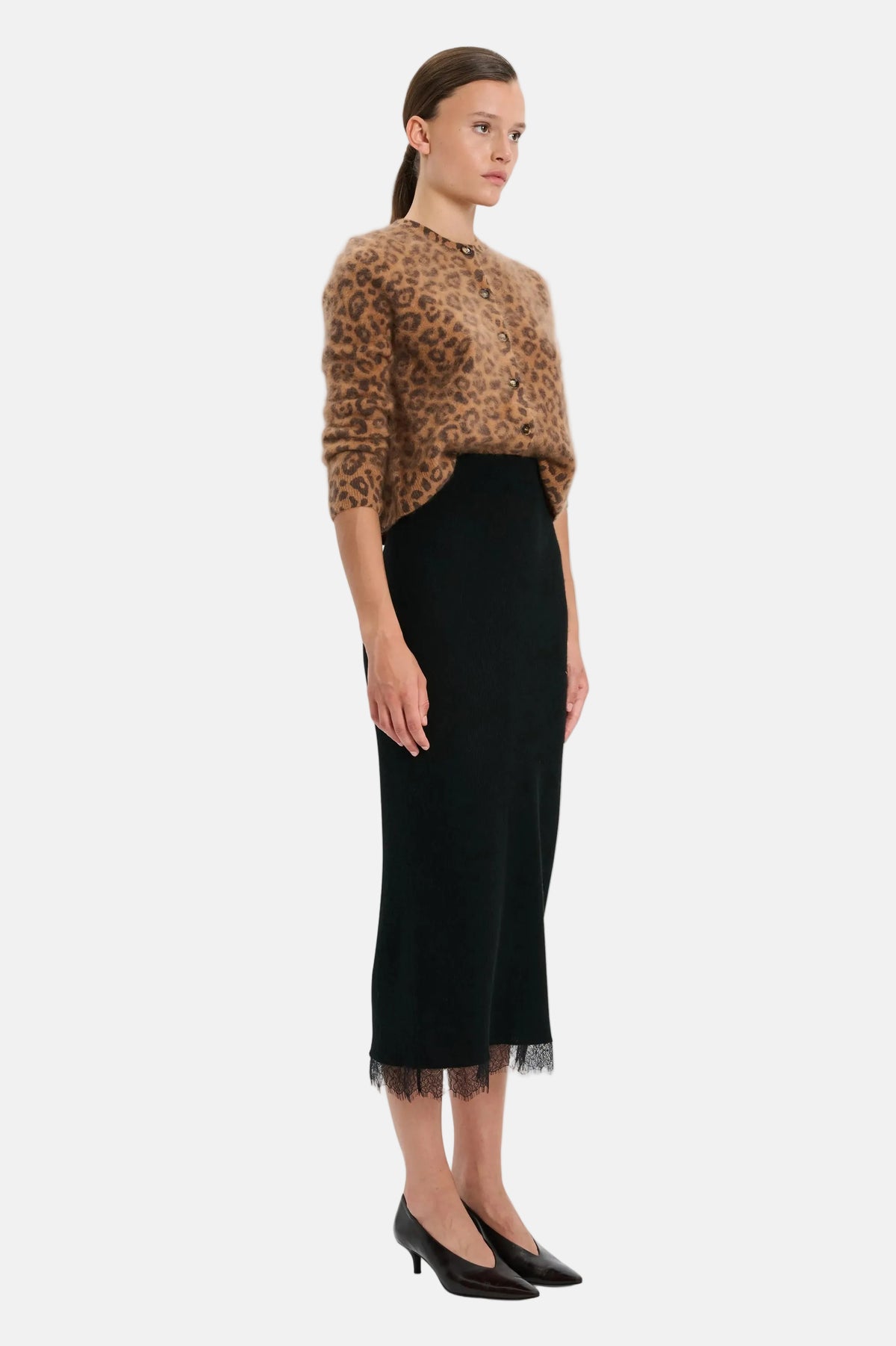 Arch4 Blackwood Cardigan in Leopard, Ansicht 2