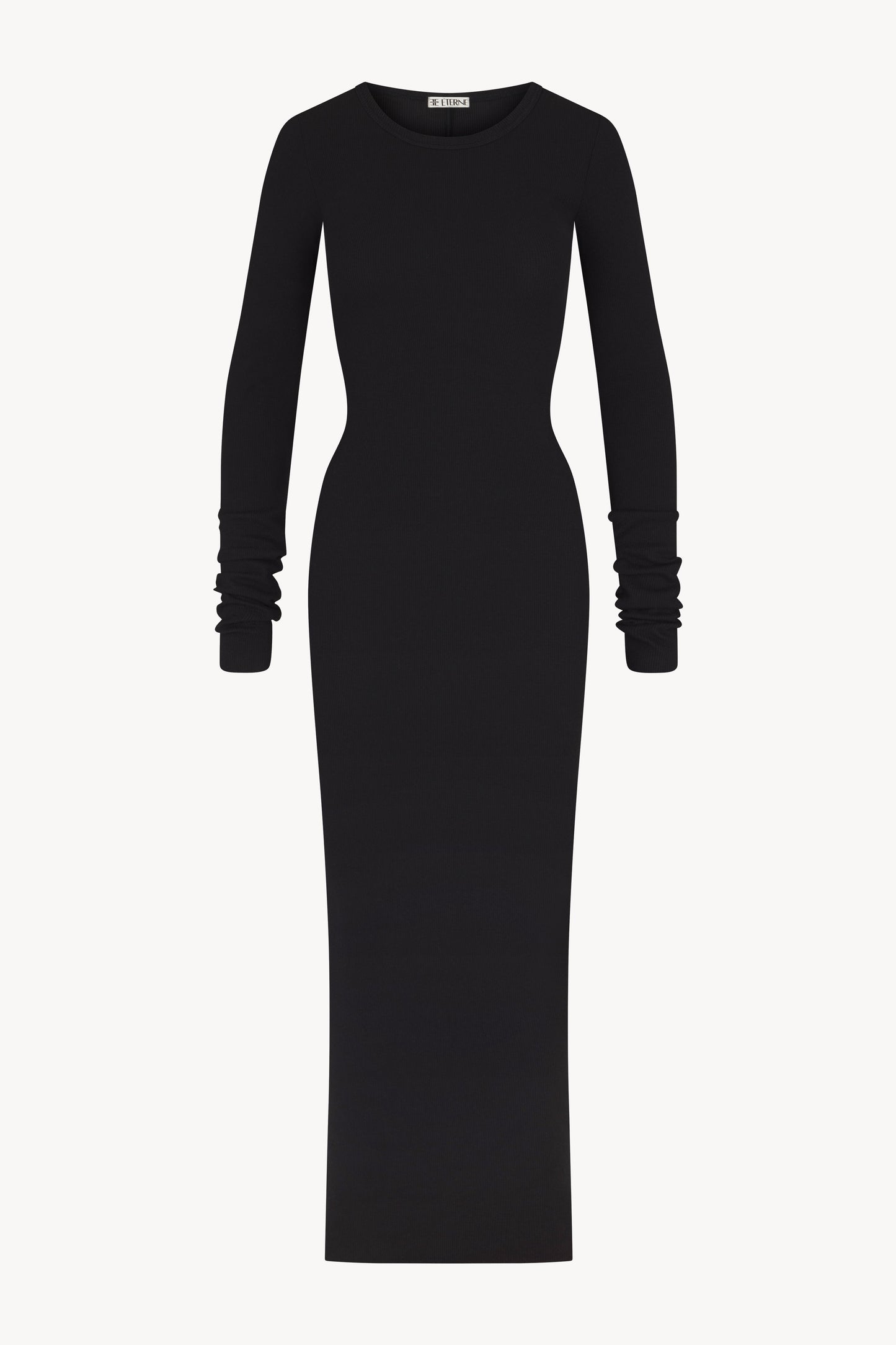 Long Sleeve, Black, Maxi Dress