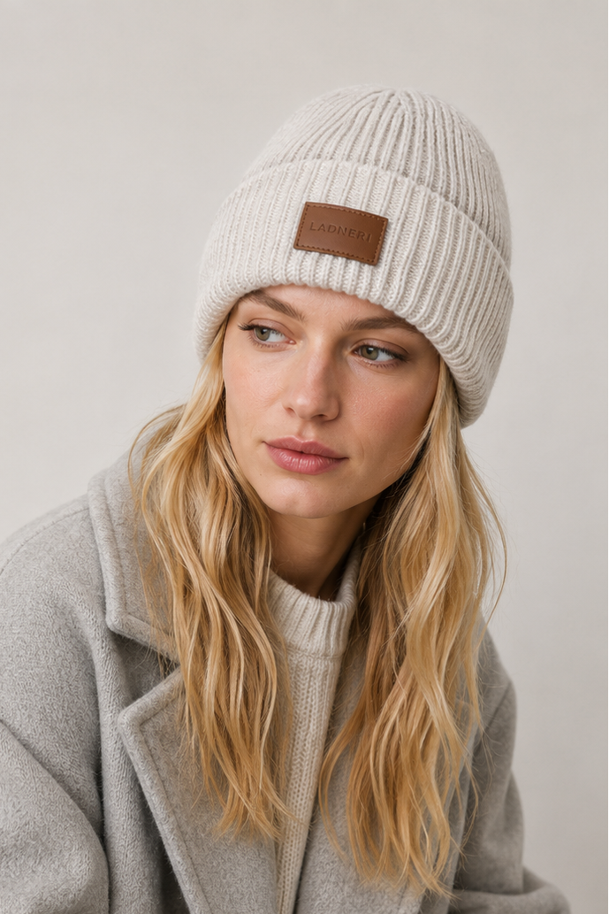 Ladneri Aspen Mütze in Ivory – Ansicht 2