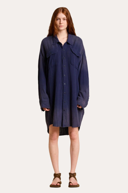 Utility, Washed Blue, Shirtdress