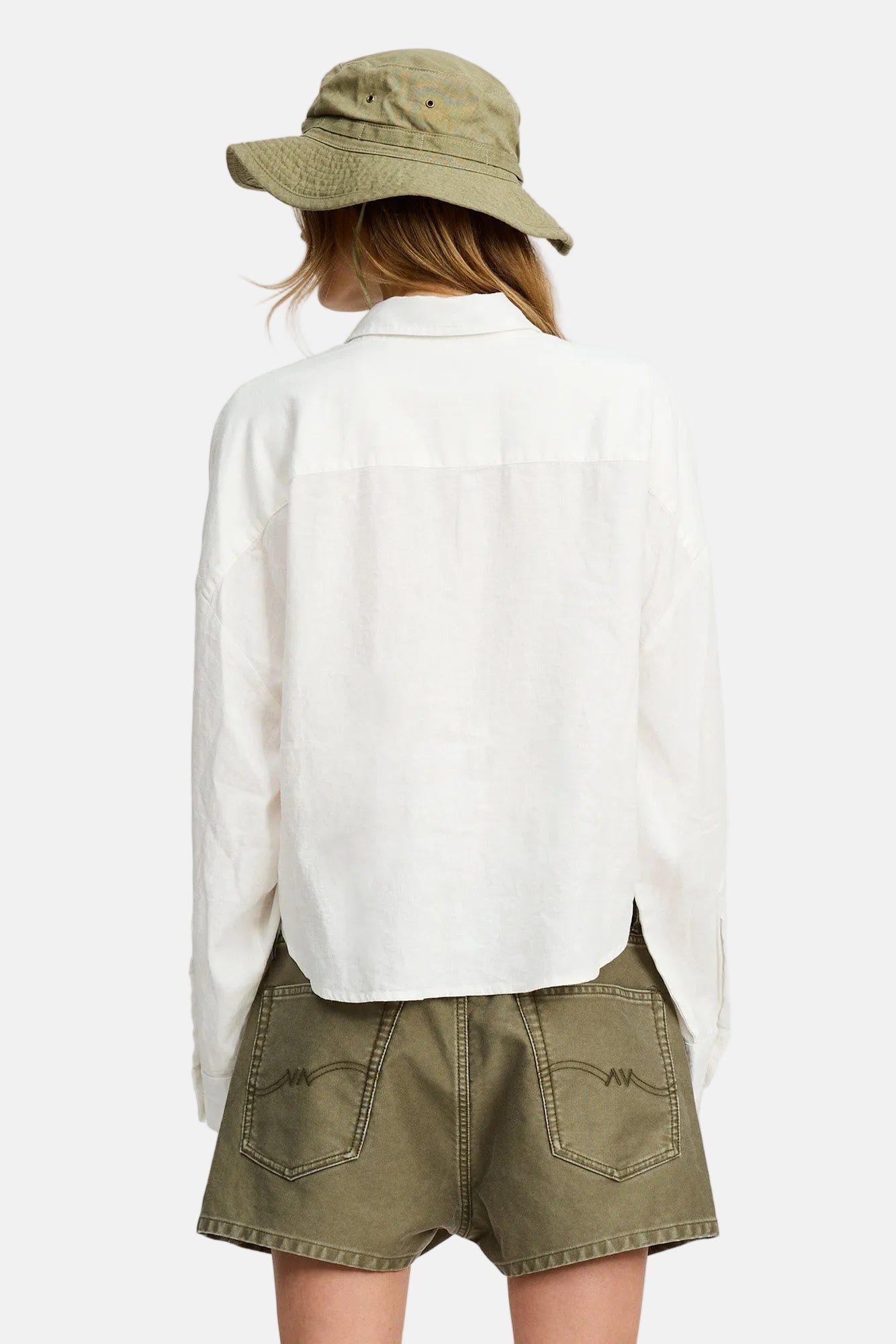 Denimist Twisted Front Shirt, White, Shirt