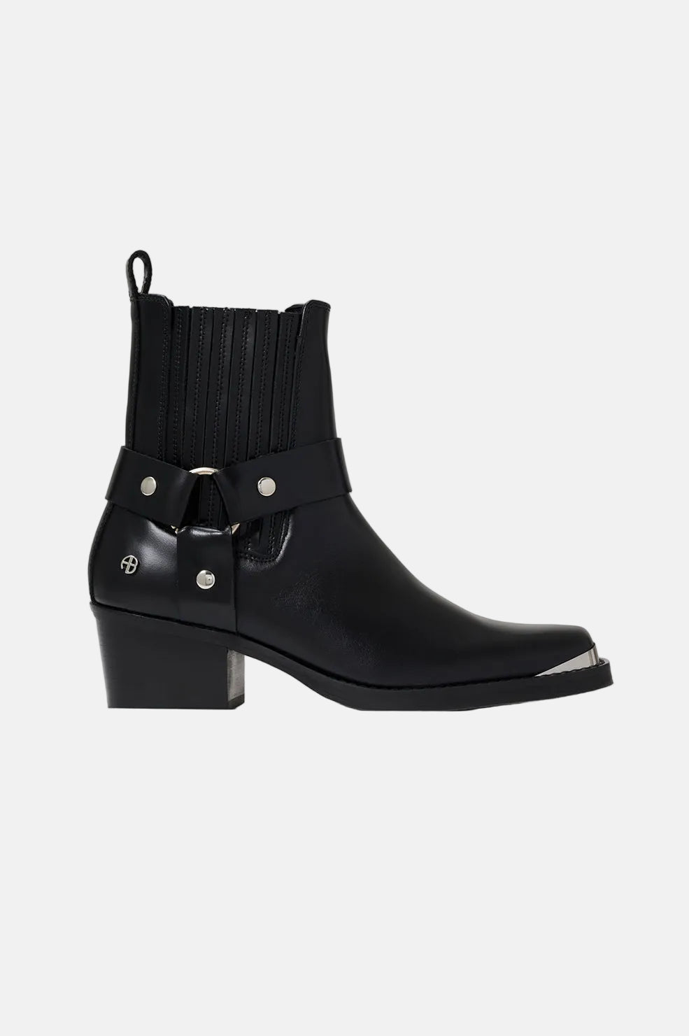 Anine Bing Mid Biker Boots, Black, Stiefel