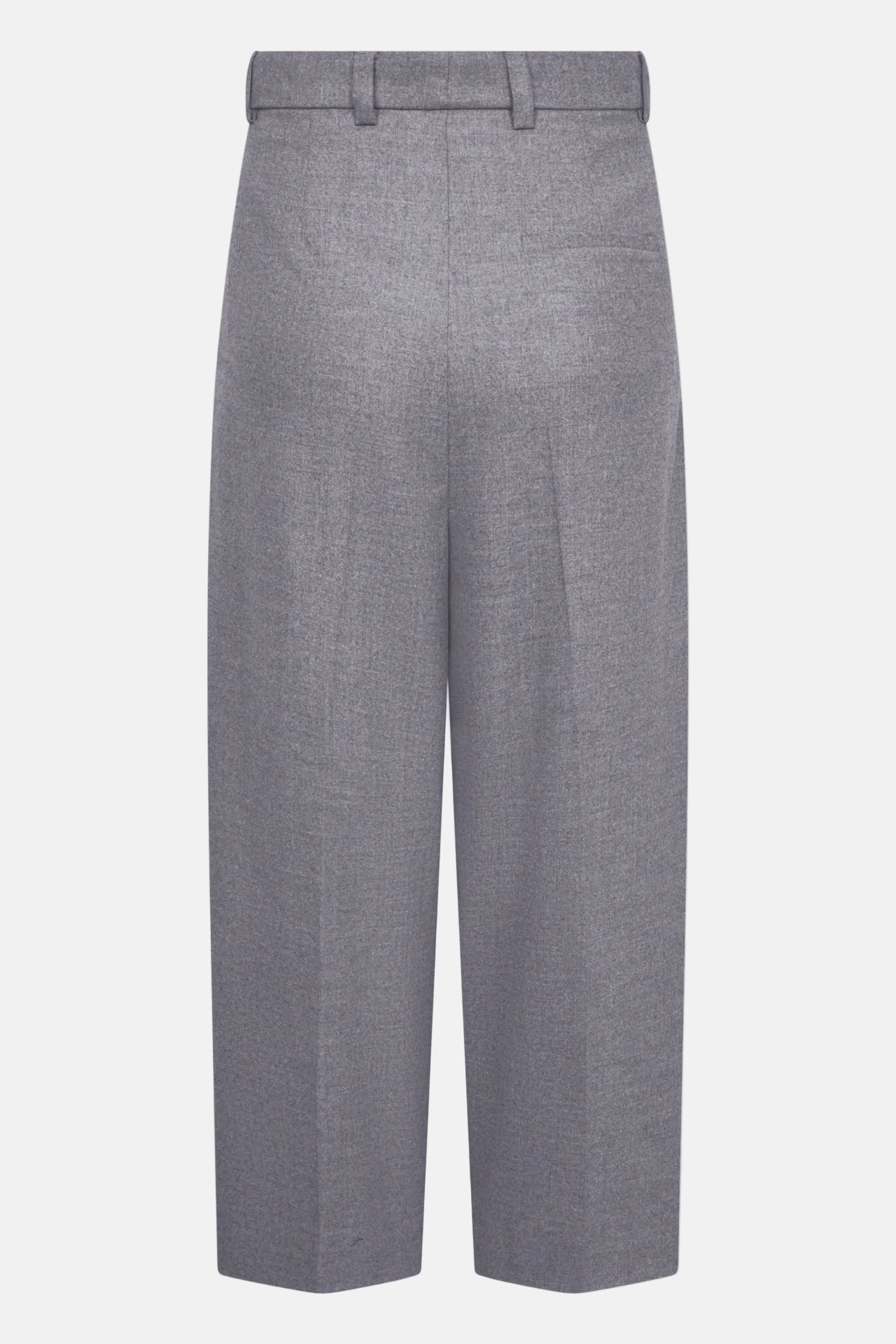 ROSSI Noa Crop Castlerock Cashmere Flannel Hose in Grau – Ansicht 2