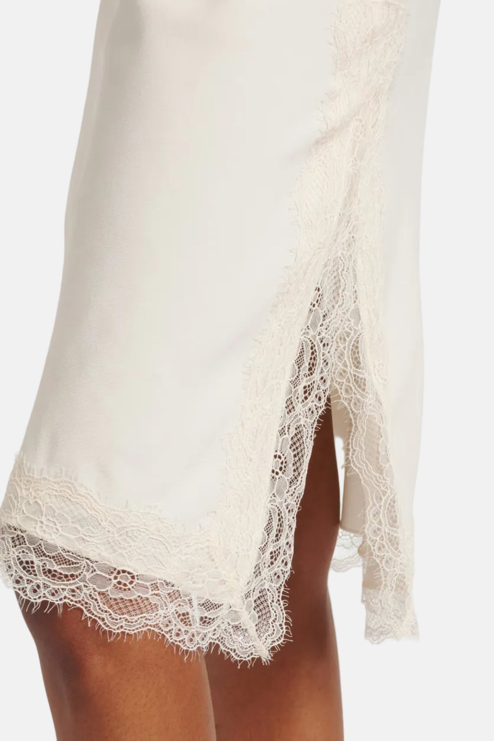 Róhe Lace Skirt, Off White, Rock