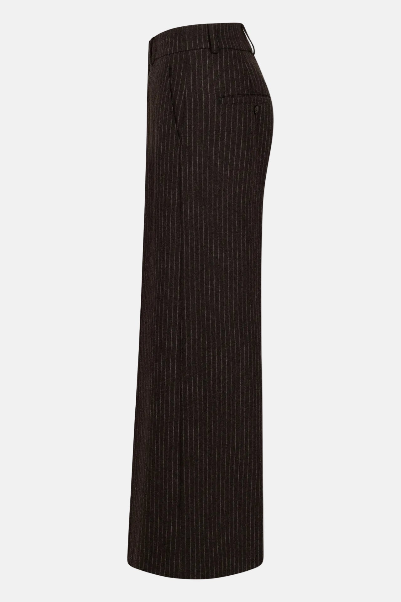 ROSSI Ivon, Dunkelbraun gemustert, Flannel Hose