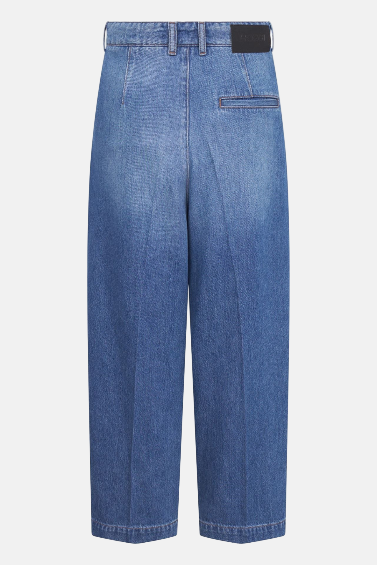 ROSSI Noa Crop Authentic Blue Soft Denim, Jeans