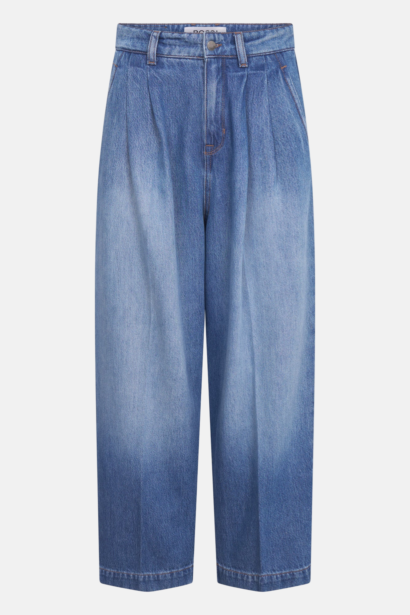 ROSSI Noa Crop Authentic Blue Soft Denim, Jeans