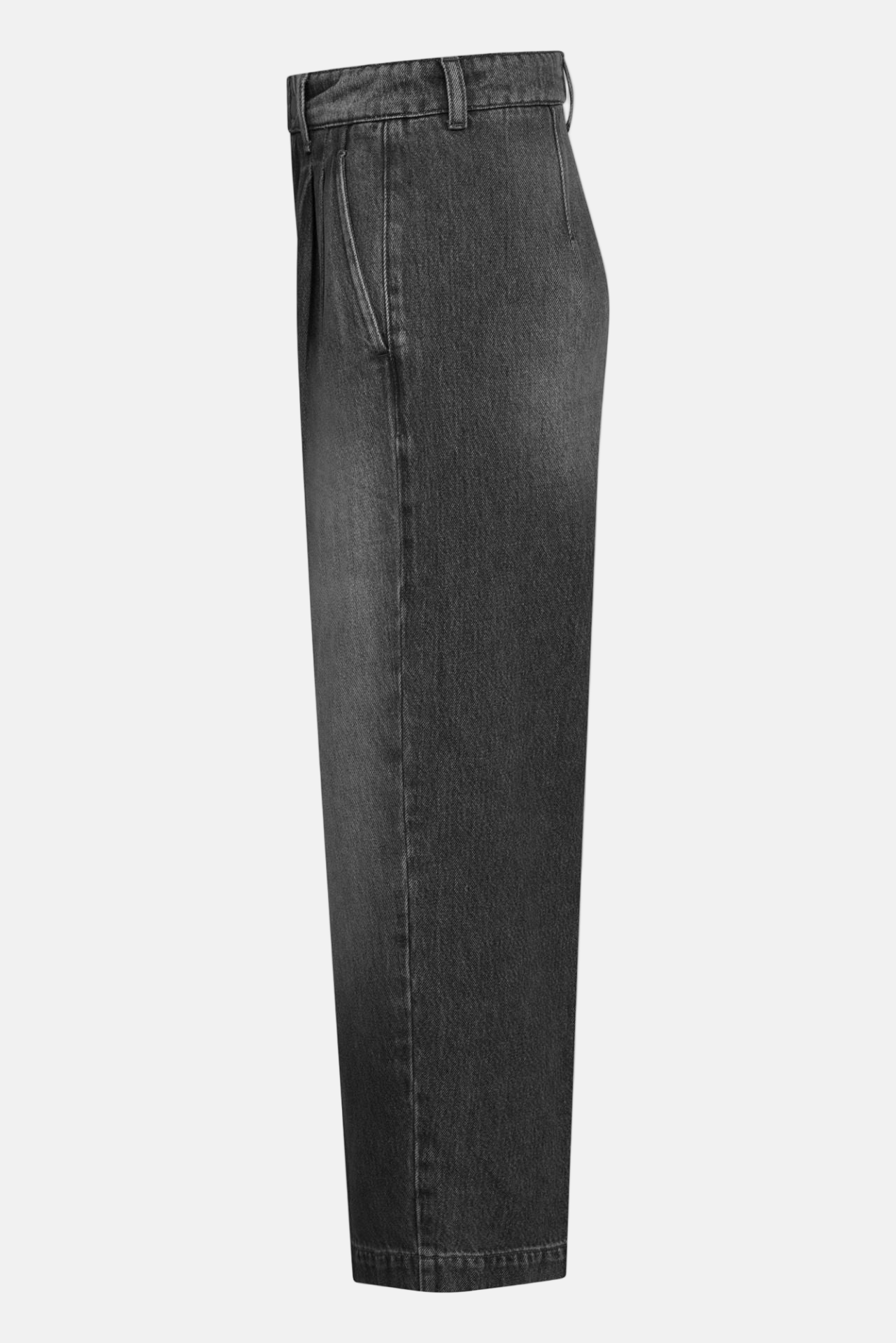 ROSSI Noa Crop Authentic Grey Soft Denim, Jeans