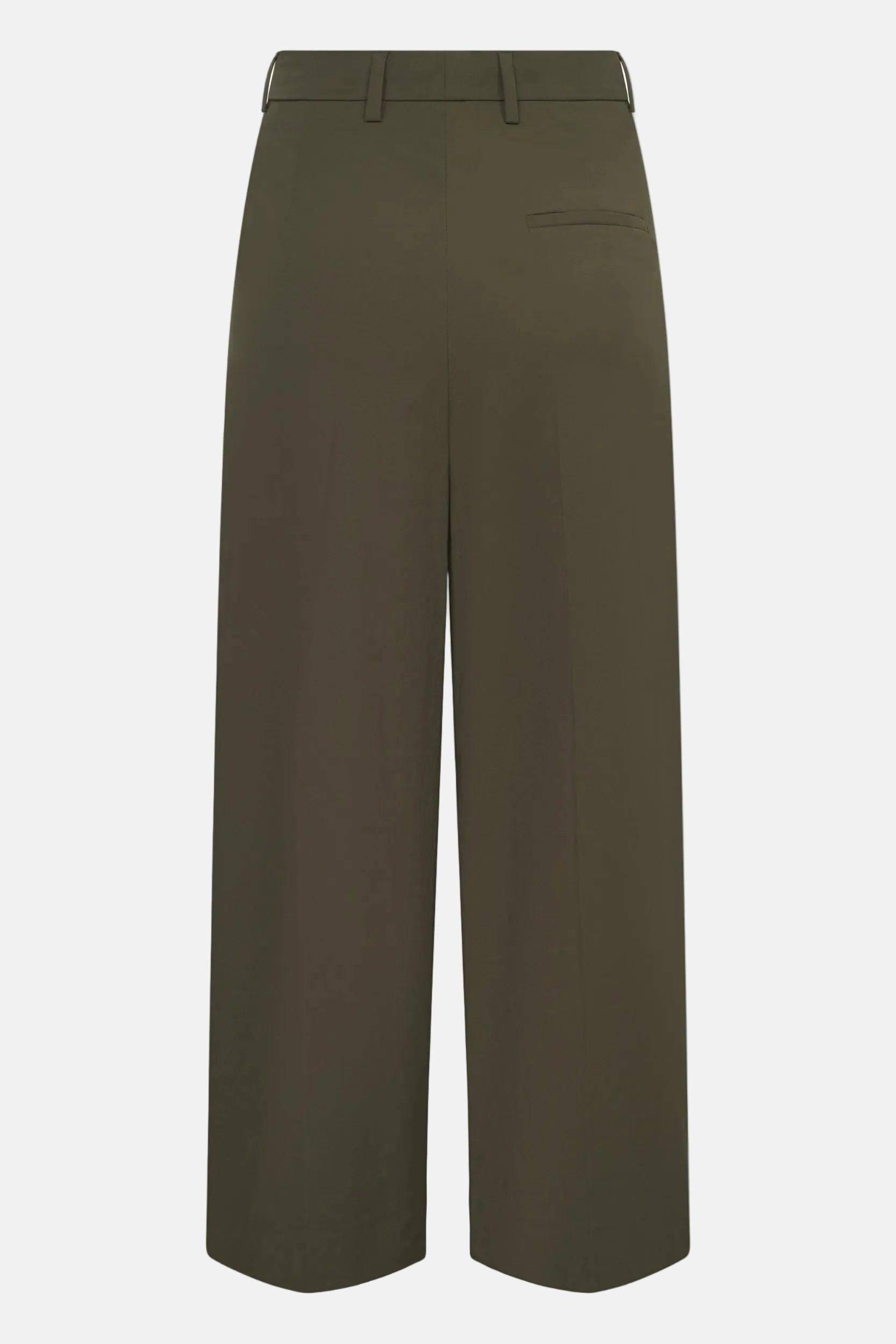 ROSSI Noa Crop Feather Weight Popeline, Dark Khaki, Hose