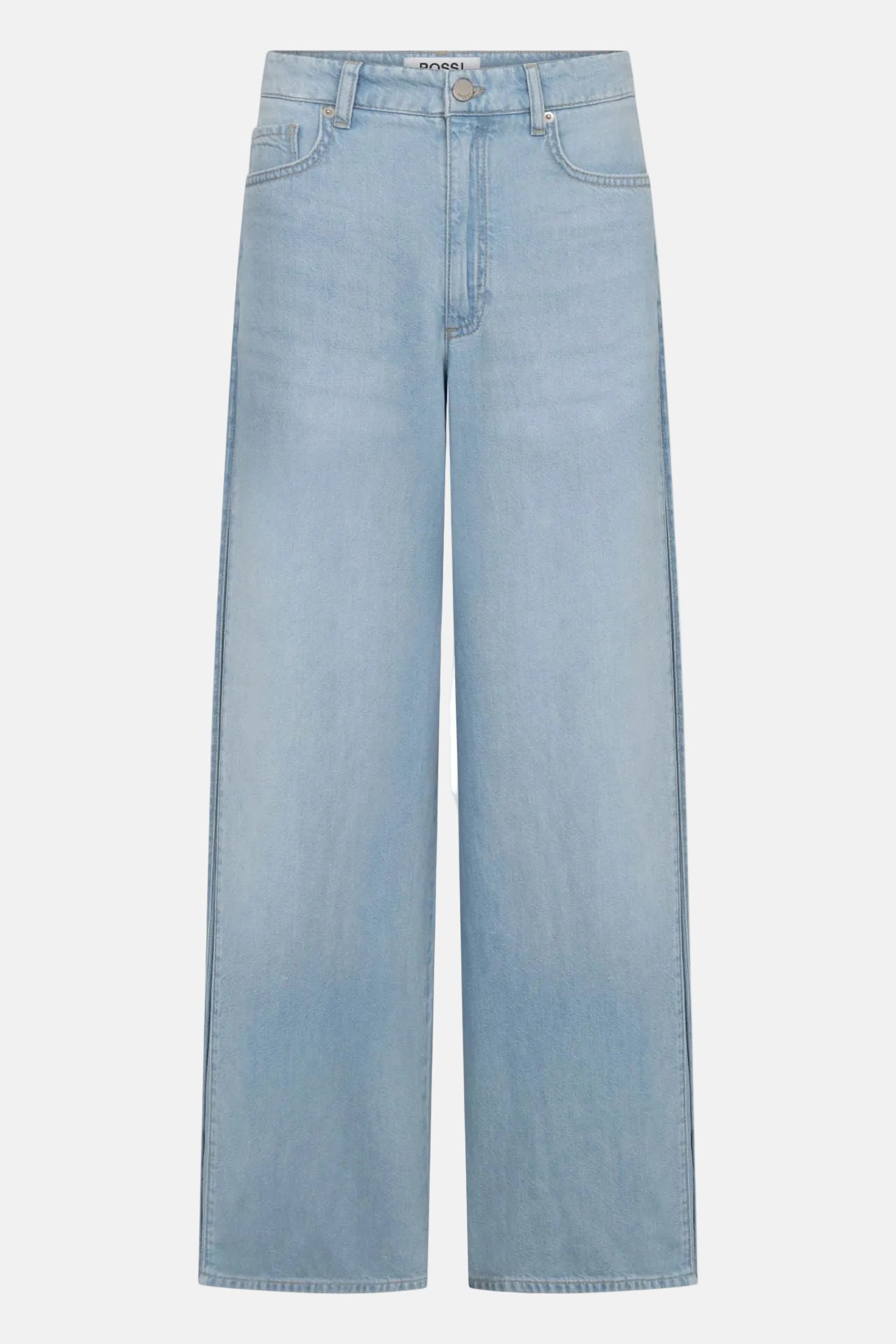 ROSSI Tayra Linen Mix Denim, Hellblau, Hose