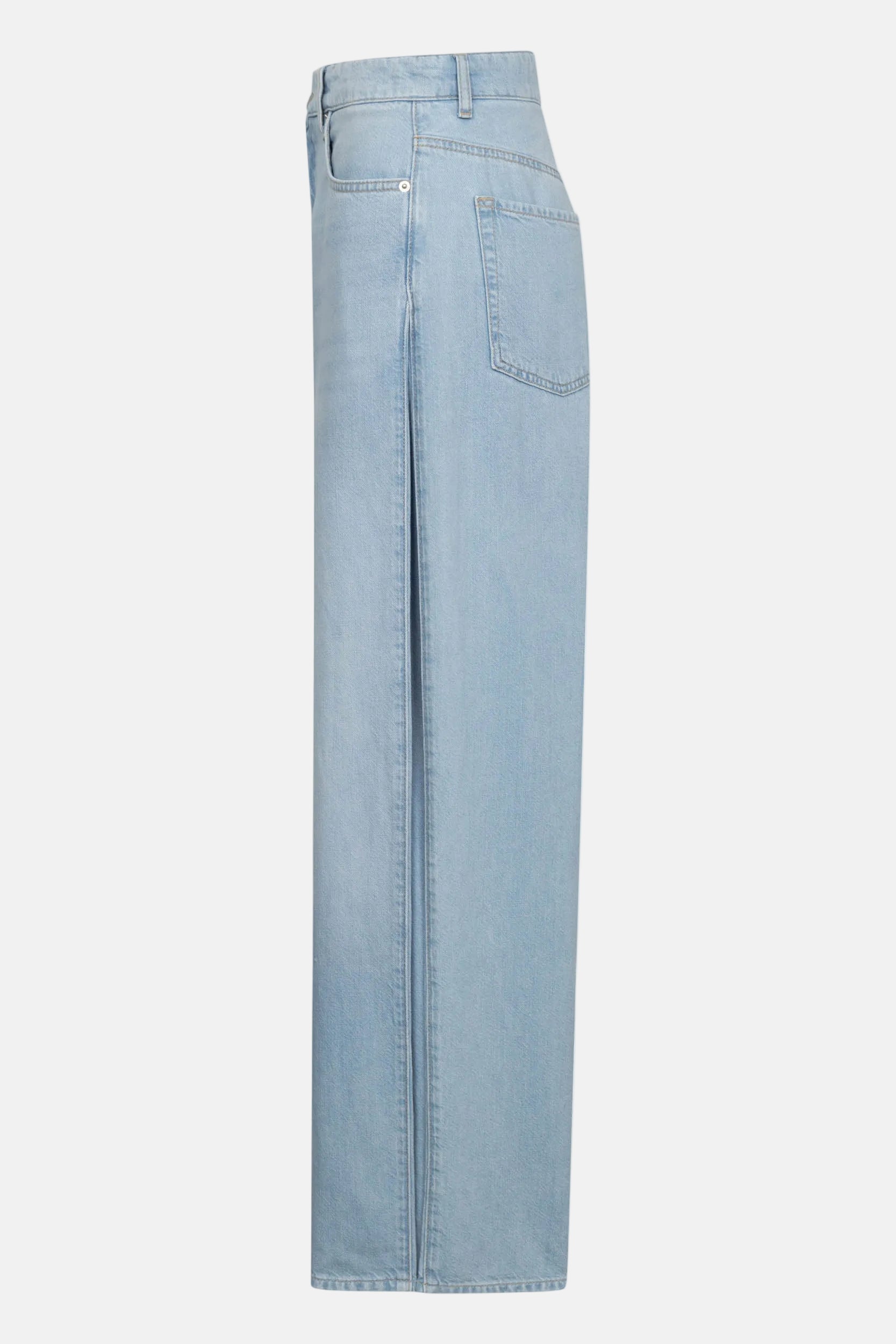 ROSSI Tayra Linen Mix Denim, Hellblau, Hose