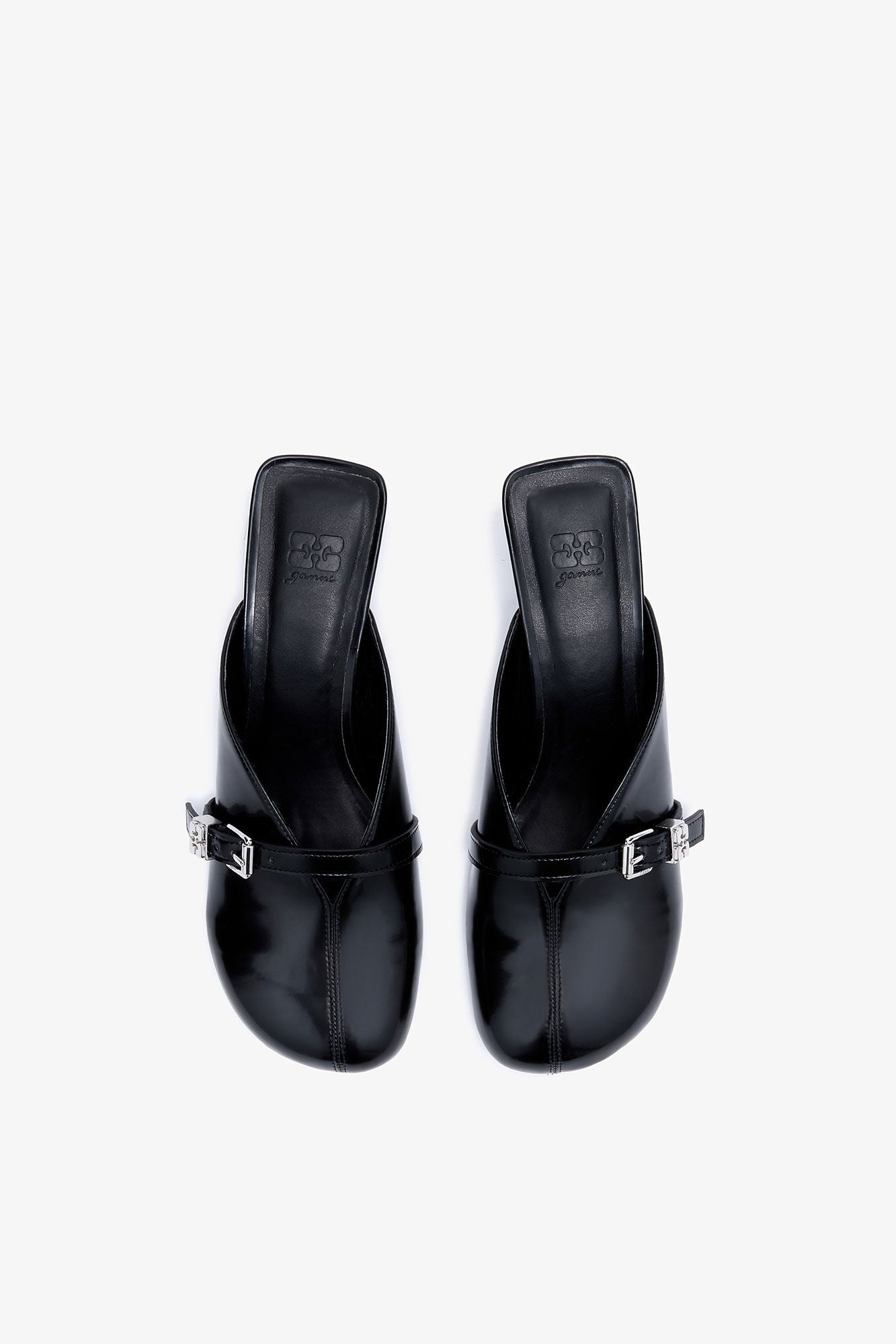 GANNI Sue Mule, Black, High Heel