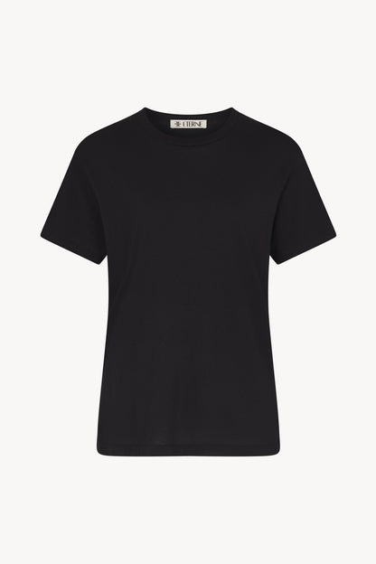 Short Sleeve, Black, Boyfriend Shirt