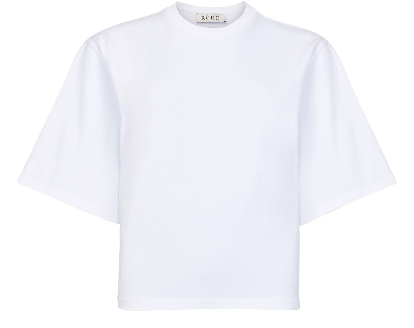 Fitted with Logo, Optic White, T-Shirt