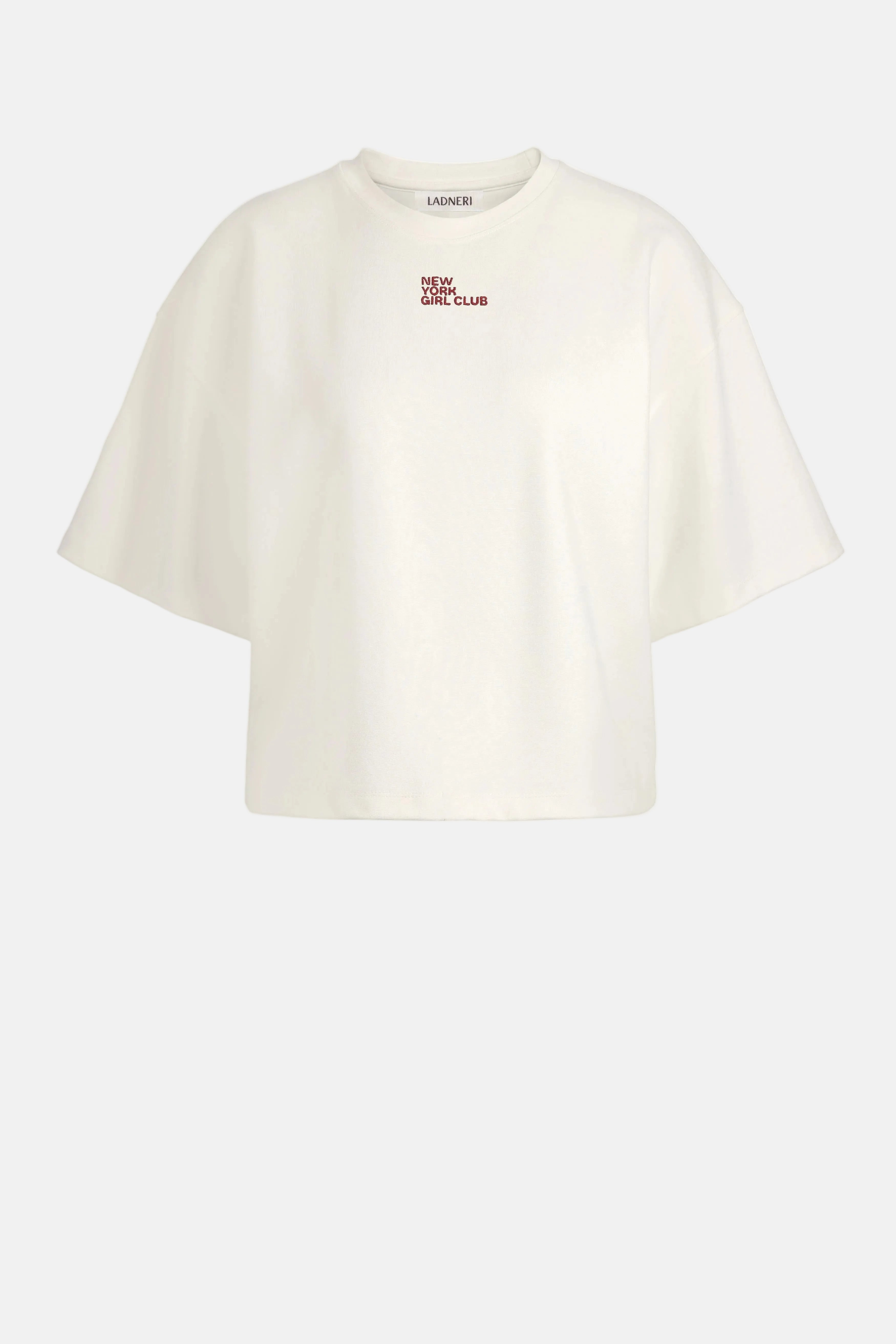 Ladneri Elodie Embroidery, Off White, T-Shirt