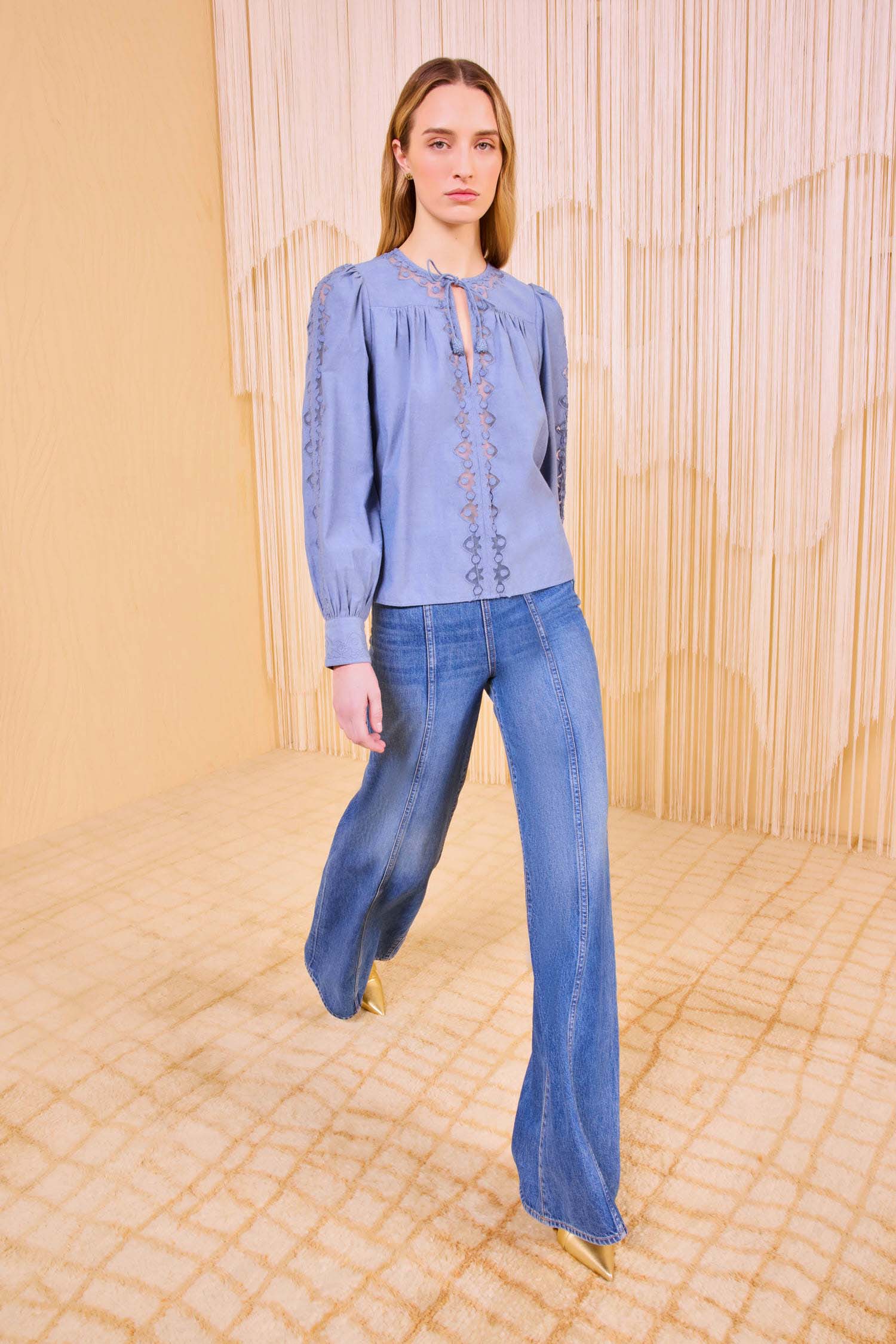 Ulla Johnson Kady, Chambray, Bluse
