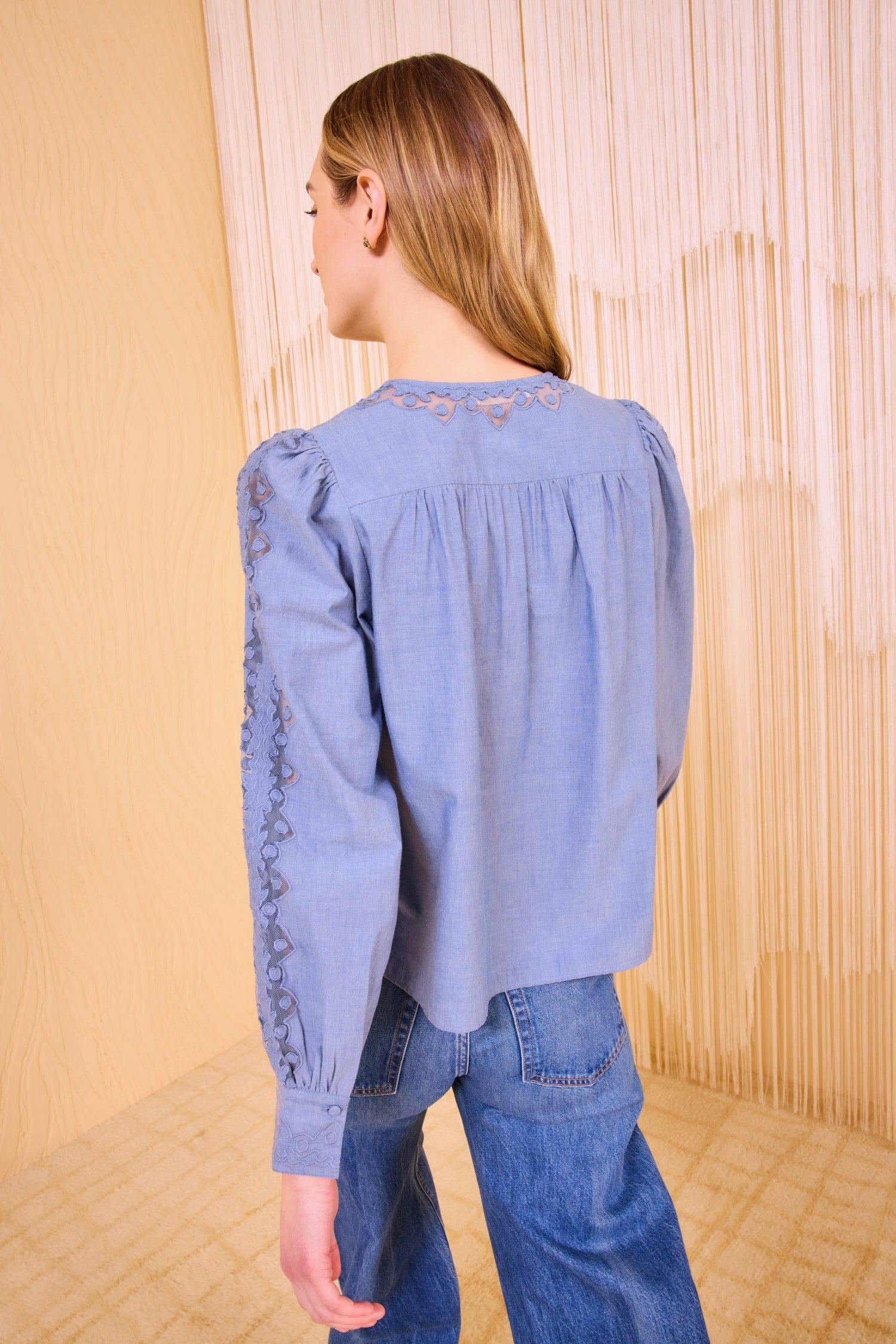 Ulla Johnson Kady, Chambray, Bluse