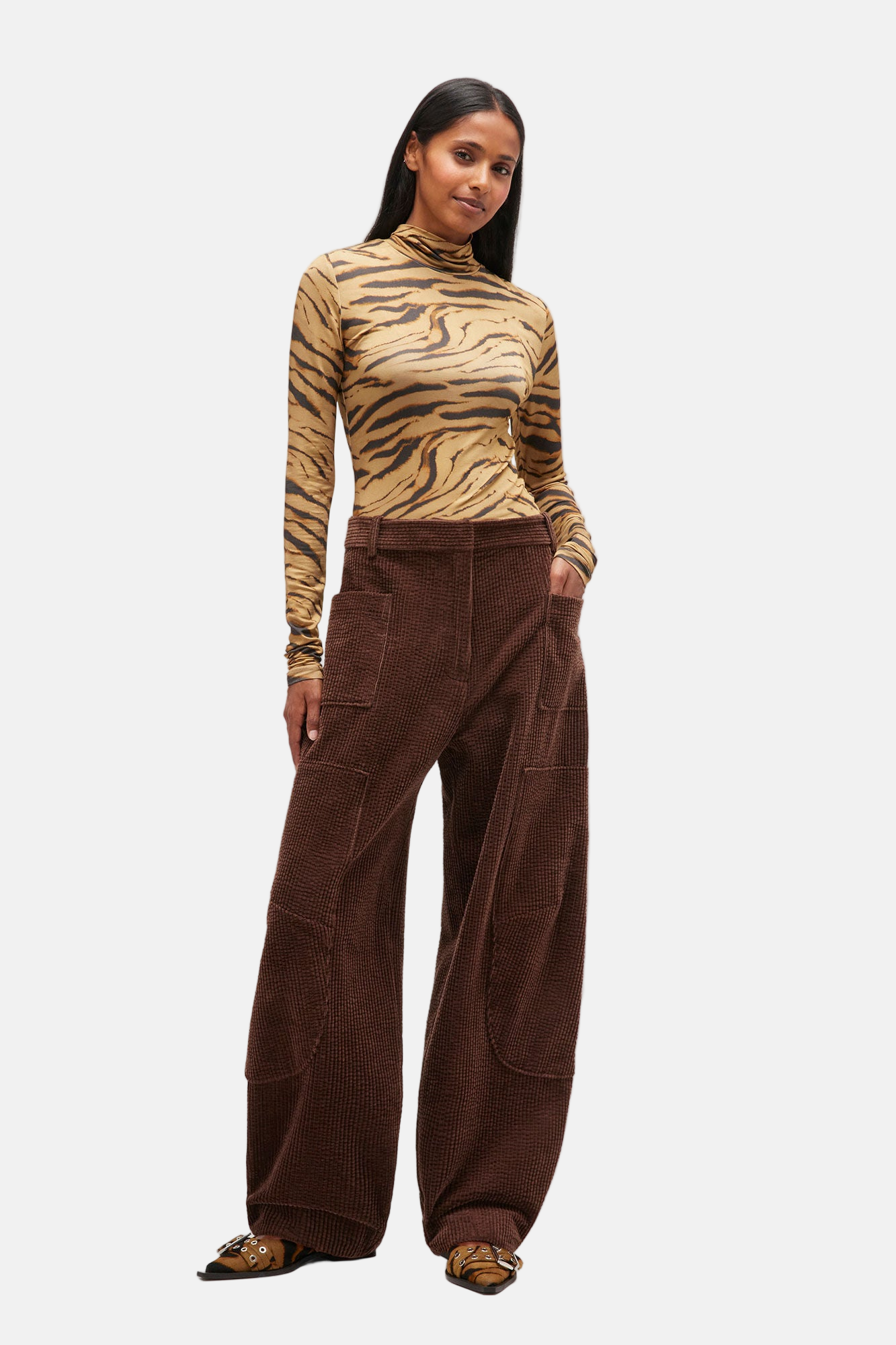 GANNI Corduroy, Chicory, Hose