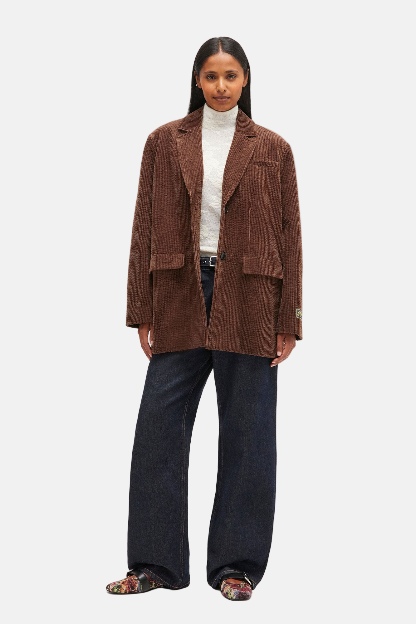 GANNI Corduroy, Chicory, Blazer