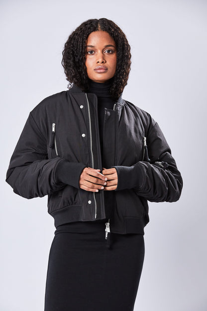 W J 204,  Black, Bomberjacke