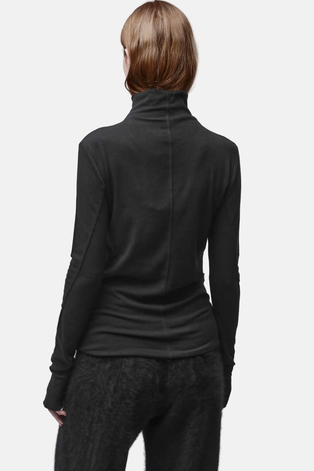 Thom/Krom W TS 627 Worked T-Shirt in Black, Ansicht 6