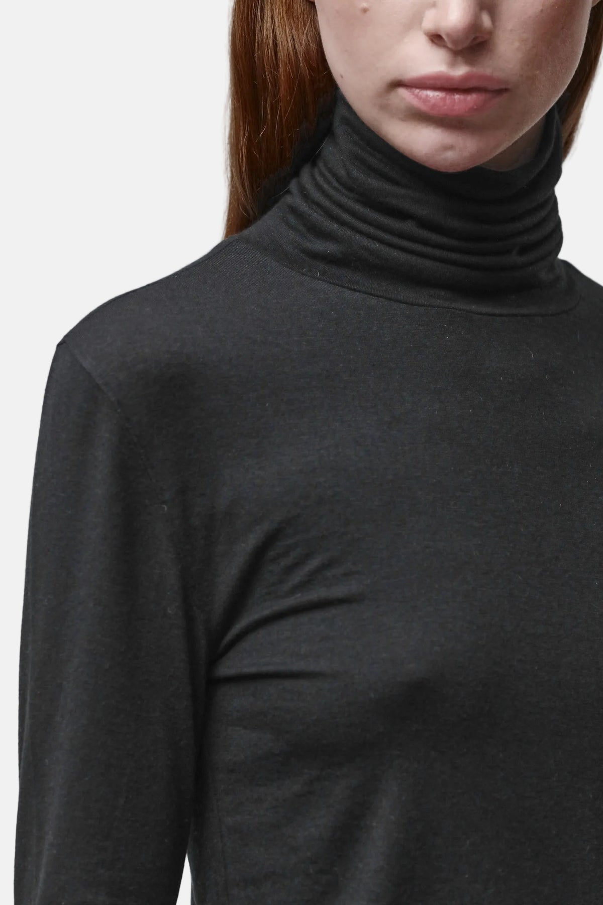 Thom/Krom W TS 637 Worked T-Shirt in Black, Ansicht 4