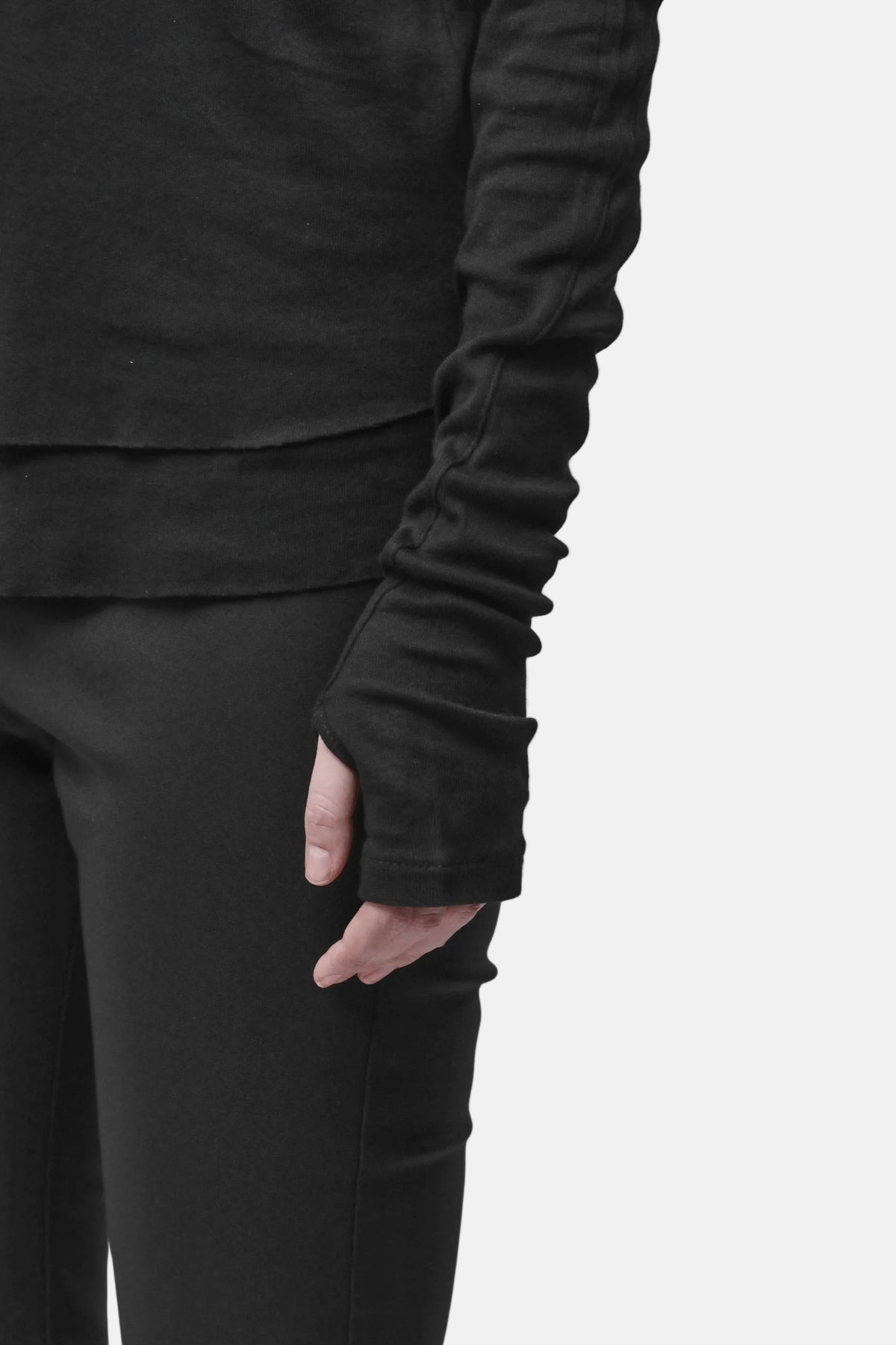 Thom/Krom W TS 649 Worked T-Shirt in Black, Ansicht 6