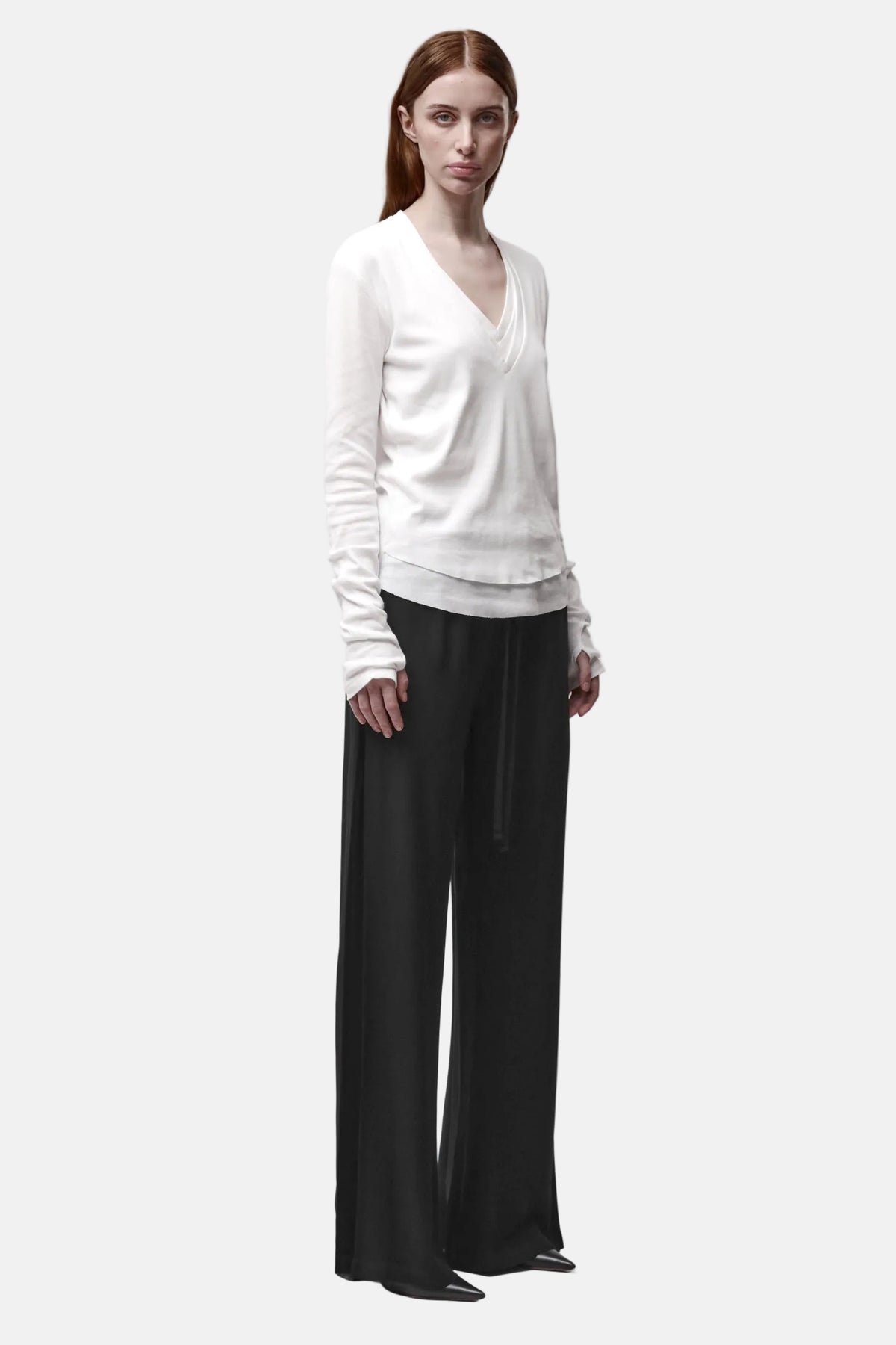 Thom/Krom W TS 649 Worked T-Shirt in Off White, Ansicht 6