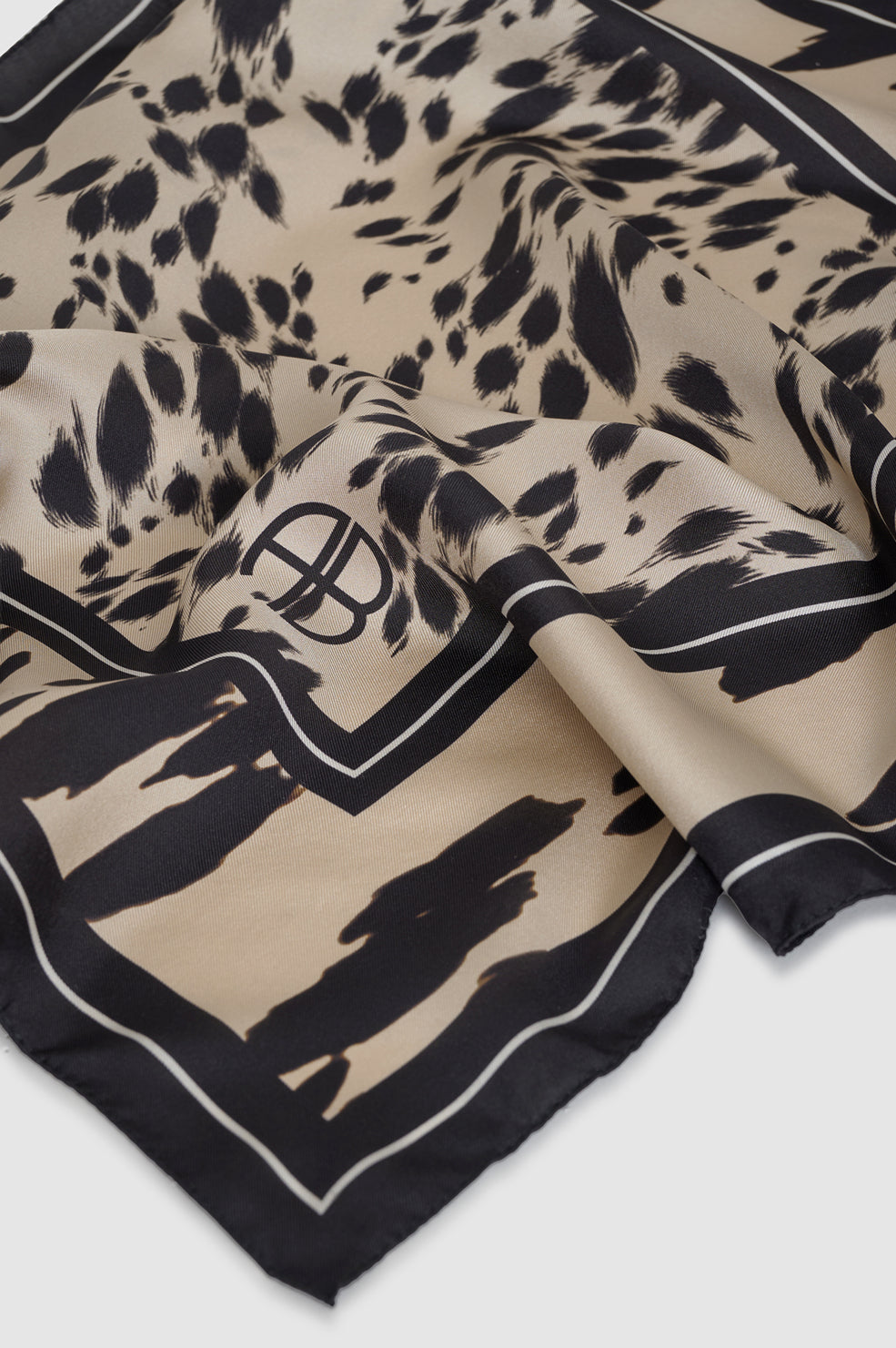 Anine Bing York Leopard, Pearl White, Scarf