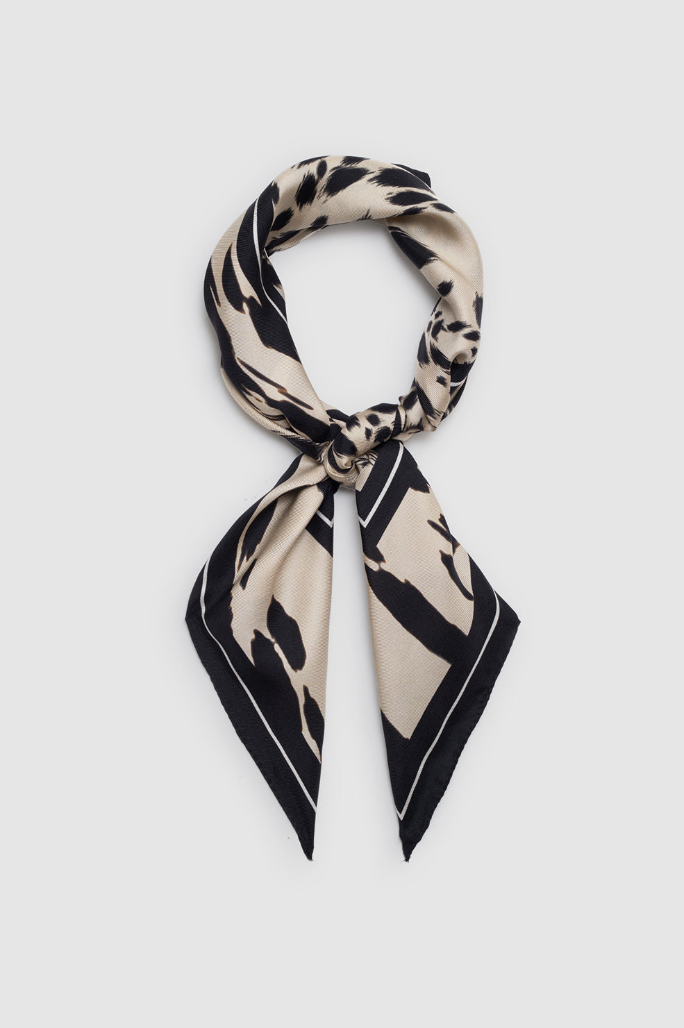 Anine Bing York Leopard, Pearl White, Scarf