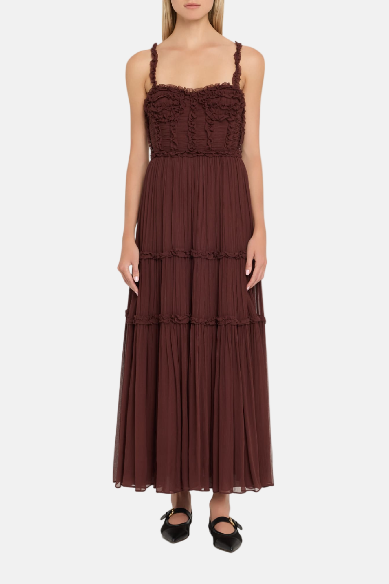 Ulla Johnson Talitha, Mahogany, Mid Dress