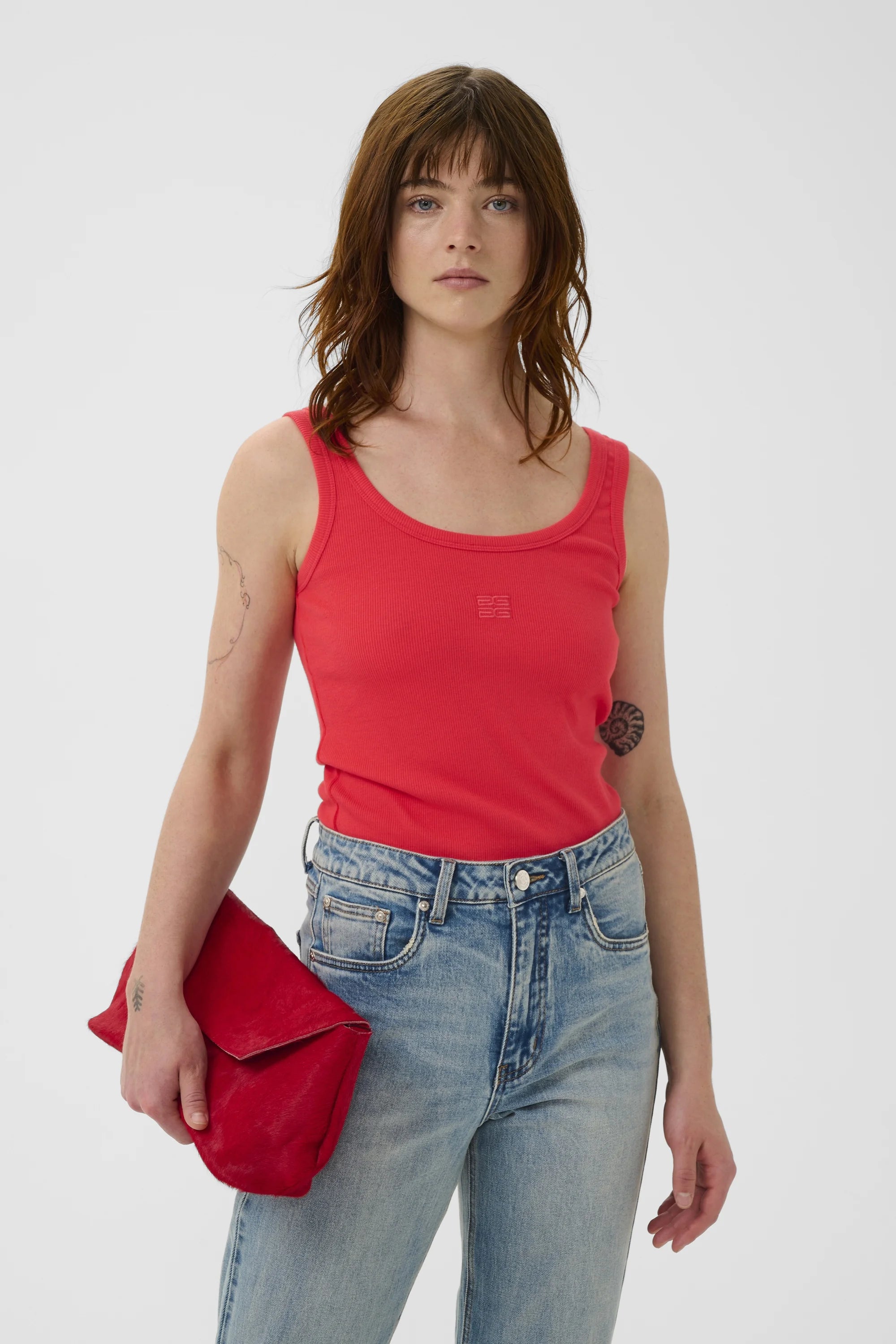 Gestuz Drew Logo 2.0, Tomato, Top