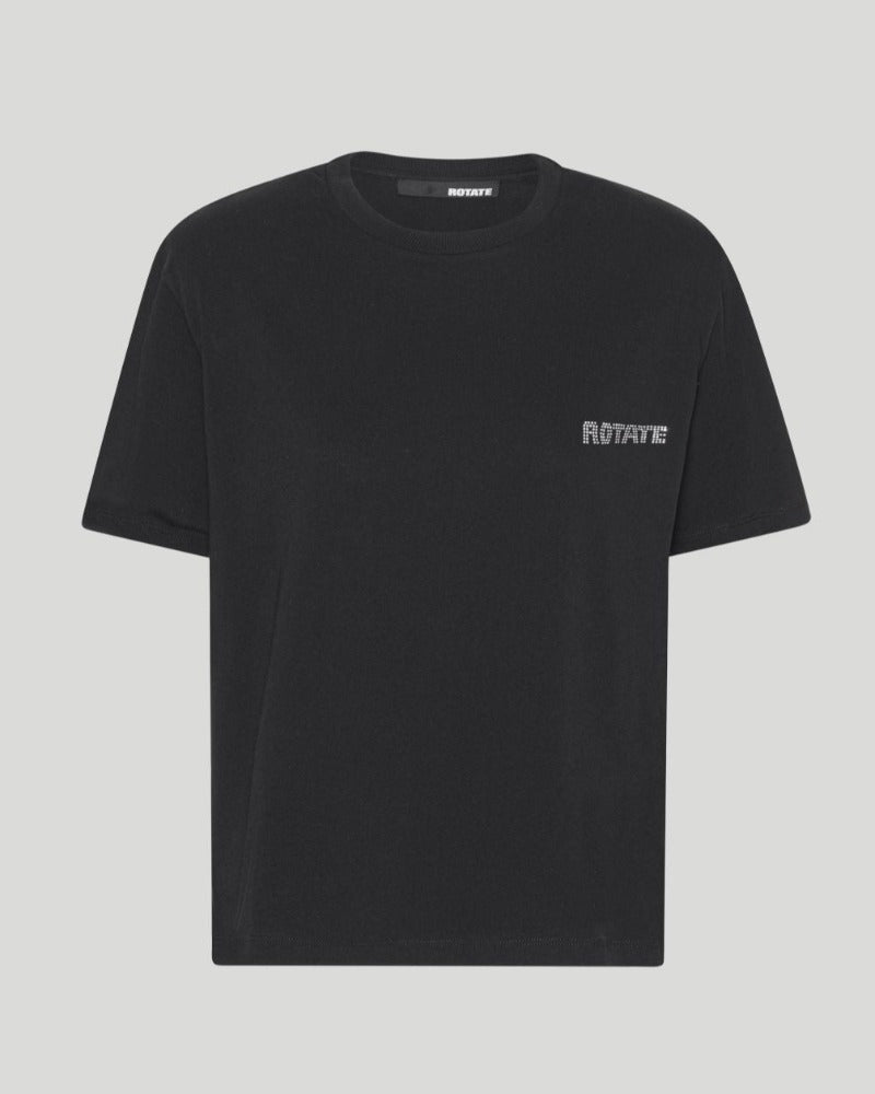 Straight Logo, Black, T-Shirt