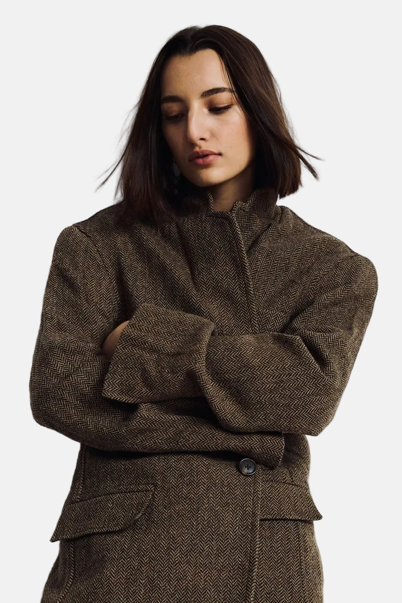 Denimist Hyannis, Brown Herringbone, Blazer