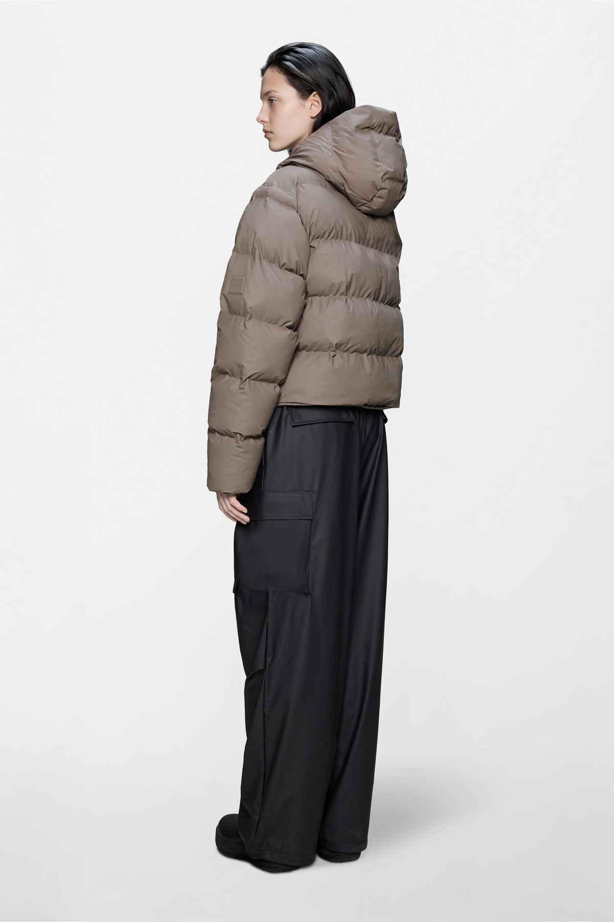 Rains Alta Short Puffer, Cinder, Jacke