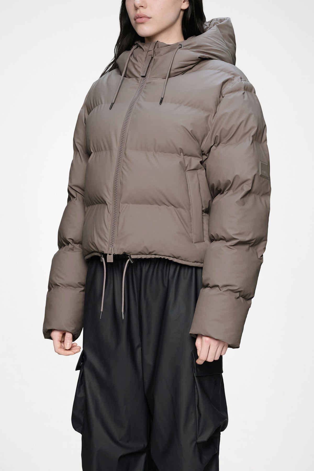 Rains Alta Short Puffer, Cinder, Jacke