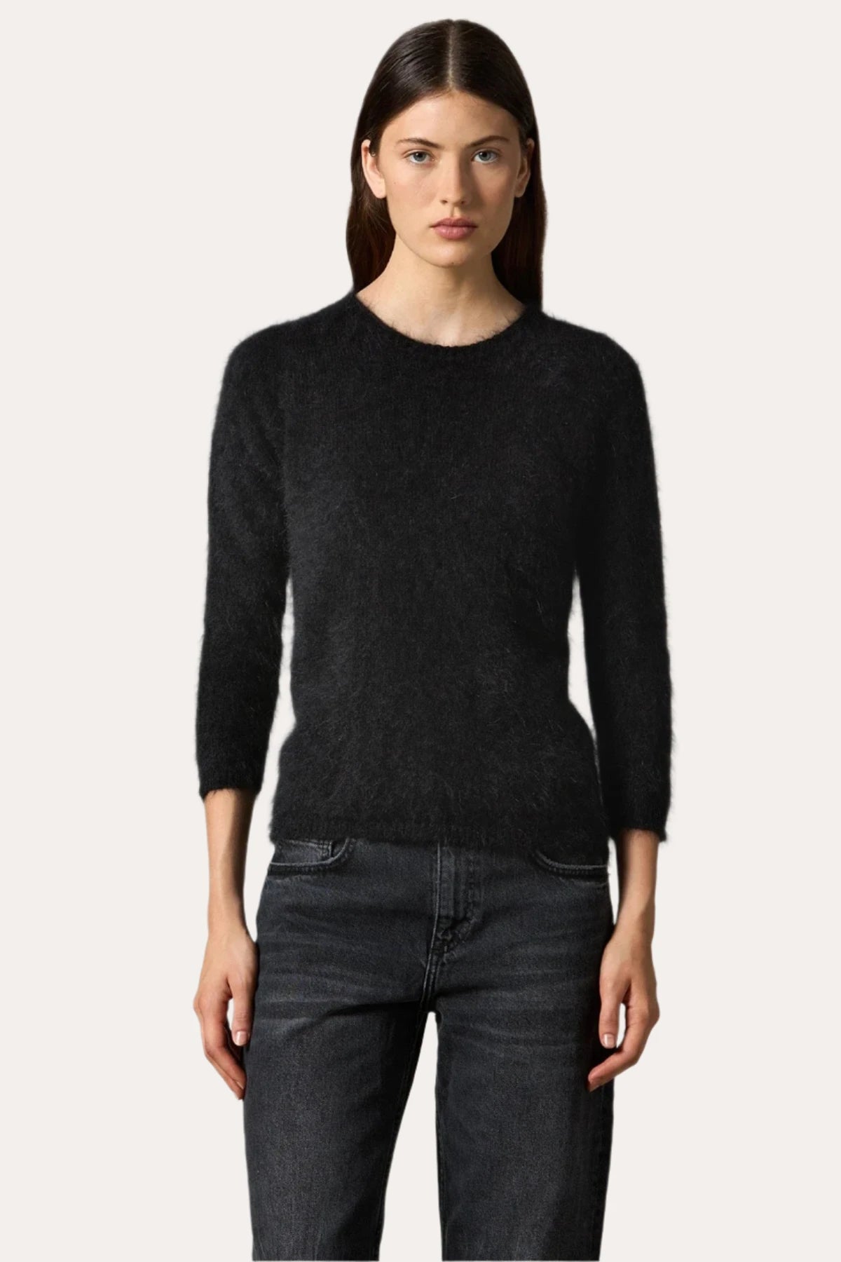 Girocollo, Black, Sweater