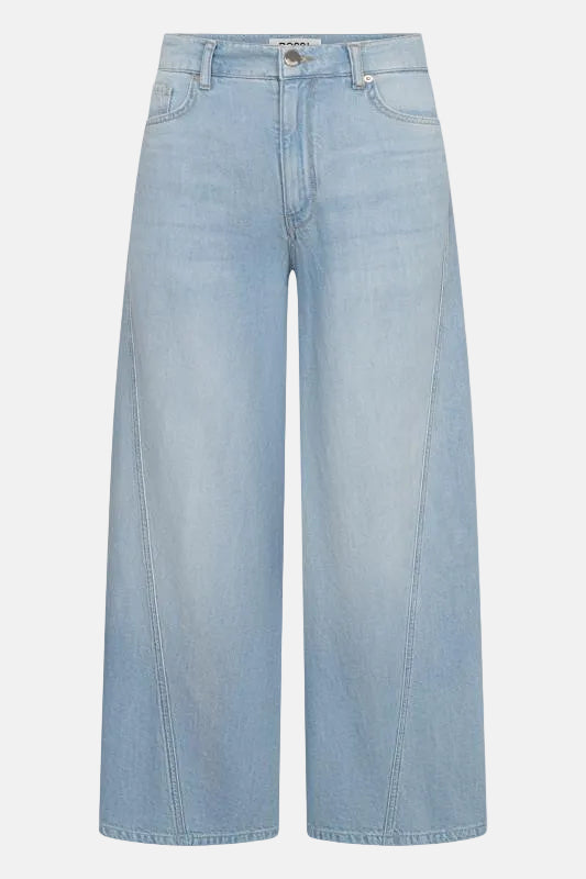 ROSSI Cameron Linen Mix Denim, Hellblau, Hose