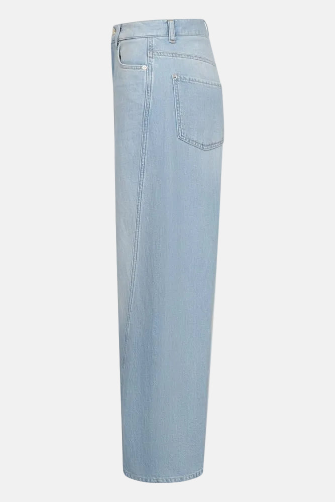 ROSSI Cameron Linen Mix Denim, Hellblau, Hose