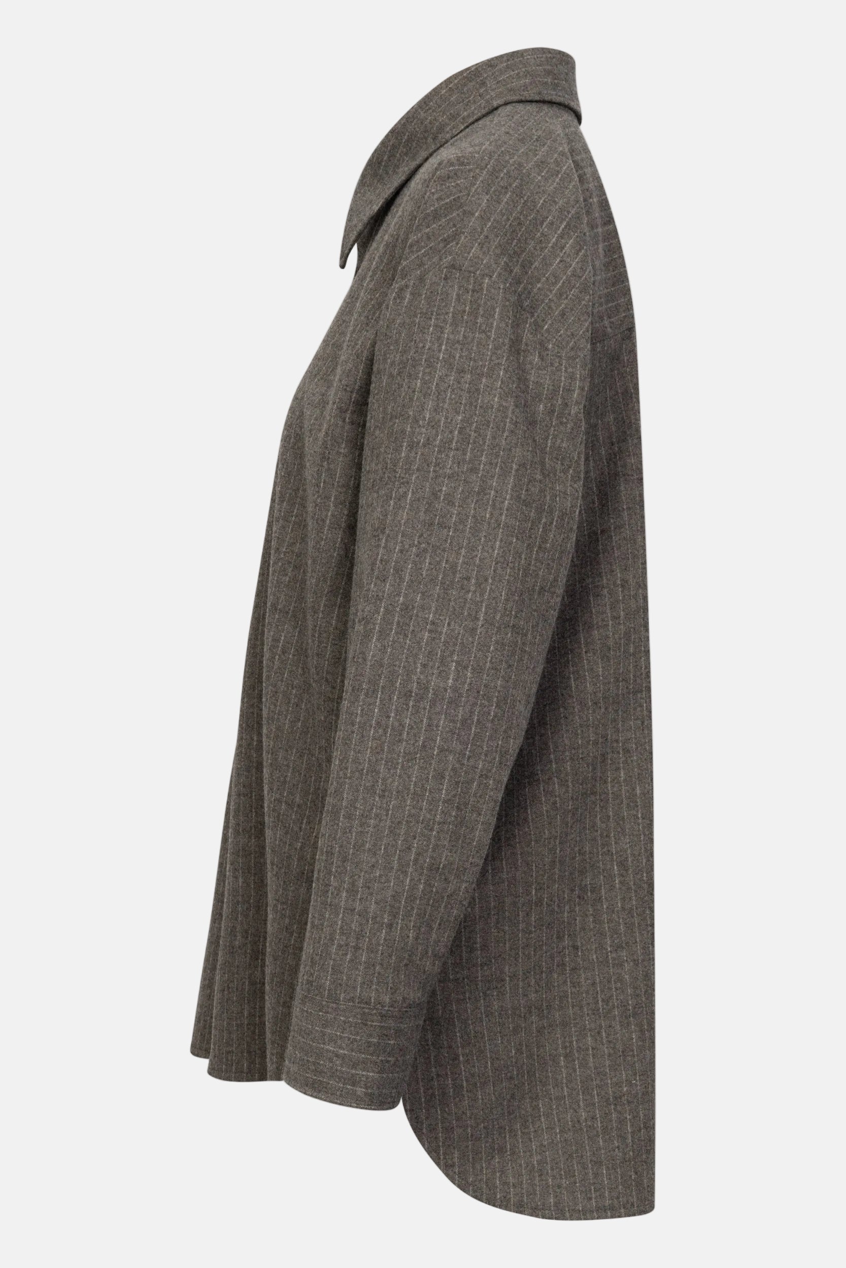 ROSSI Siyan, Dunkelbraun Pinstripe, Hemd