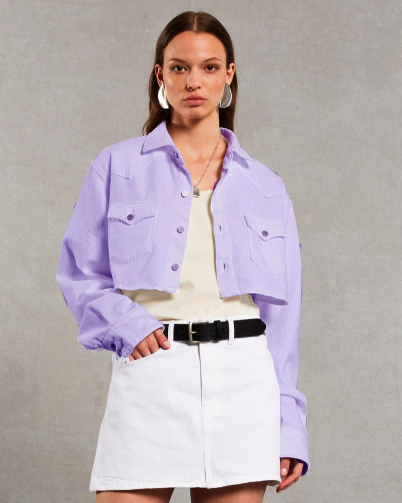 Stefy Crop, Lilac, Jacket