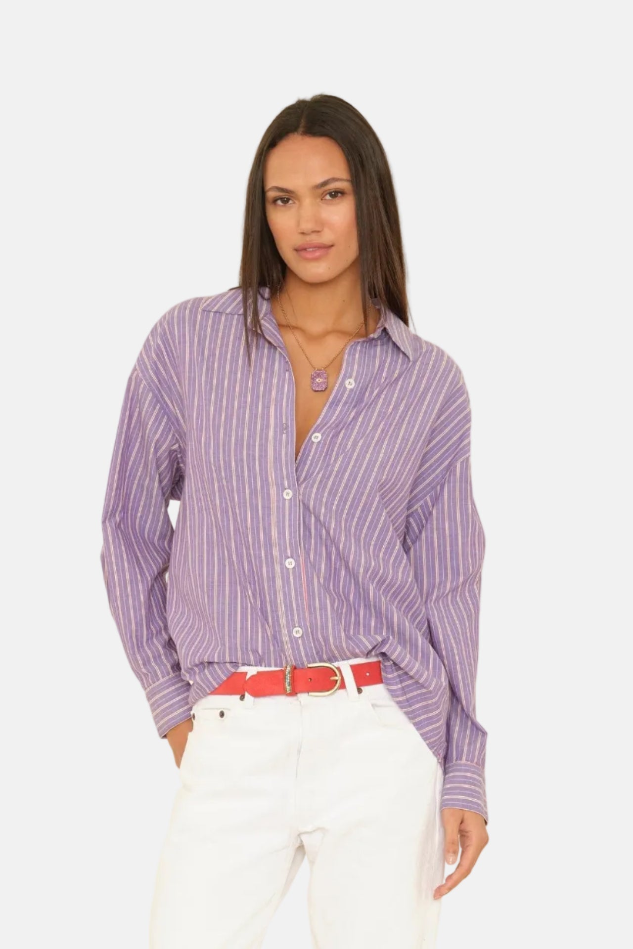 Xírena Hayven, Violet Rouge Stripe, Bluse