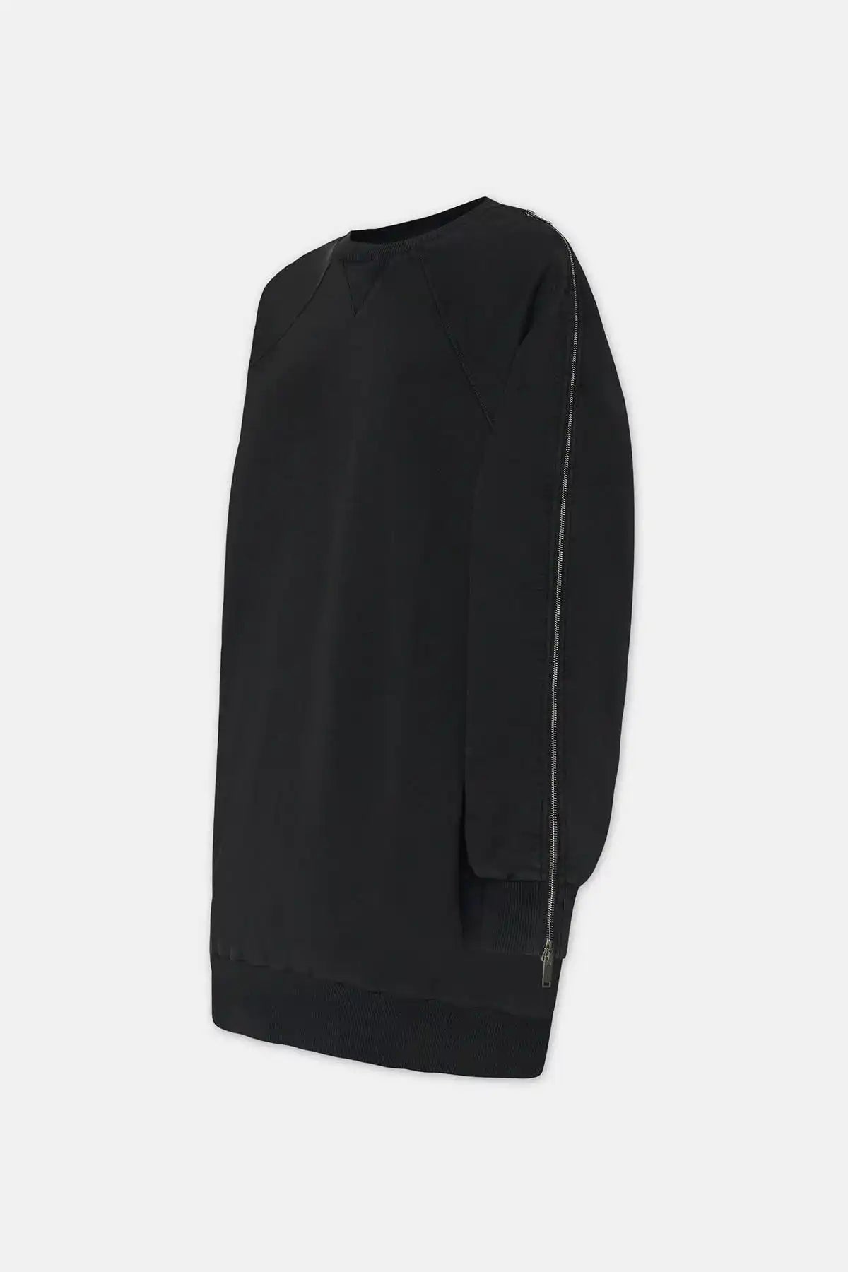 Halfboy, Schwarz, Oversized Zip Sweatshirt