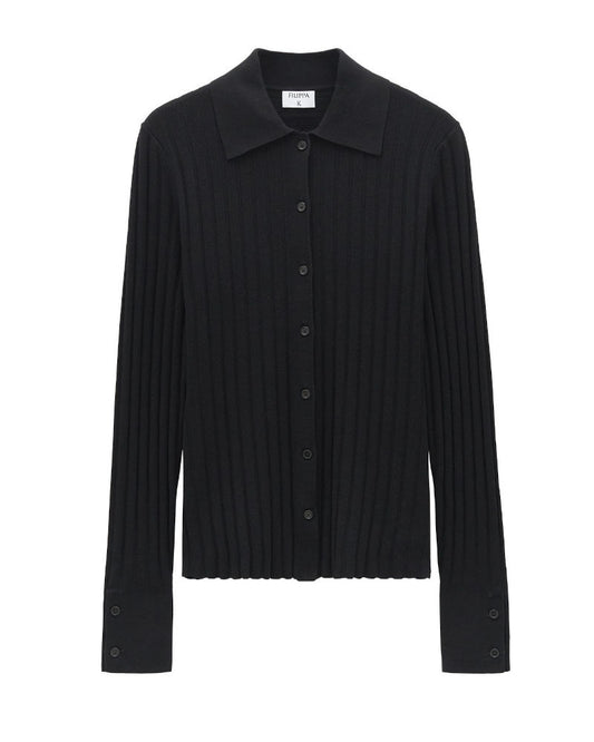 Knitted Shirt, black