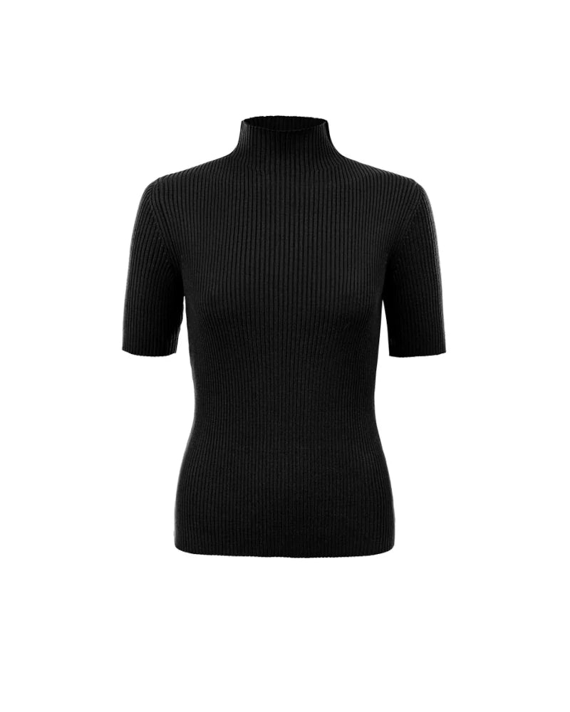 Astorga Turtleneck Short Sleeve schwarz