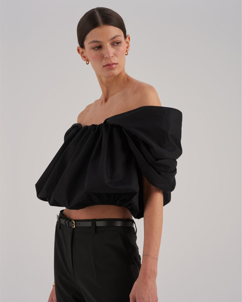 Yena Top, schwarz