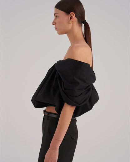 Yena Top, schwarz